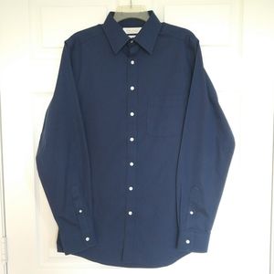 Gold Label 15.5 / 34 Navy Button Up Shirt